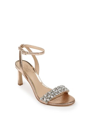 

Женские розовые сандалии JEWEL BADGLEY MISCHKA Metallic Baltimore с круглым носком, Розовый, JW3303