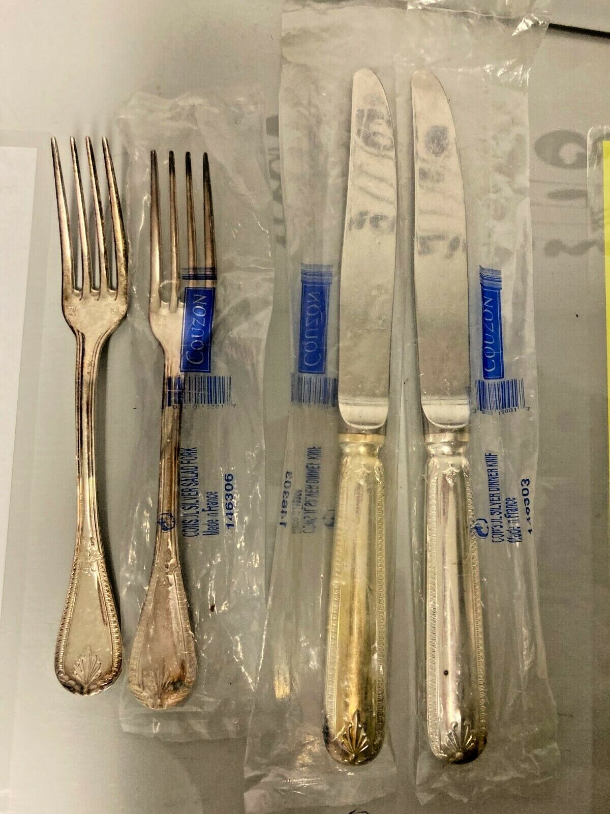 Consul SILVER SALAD FORK 146306 made in France Jean Couzon