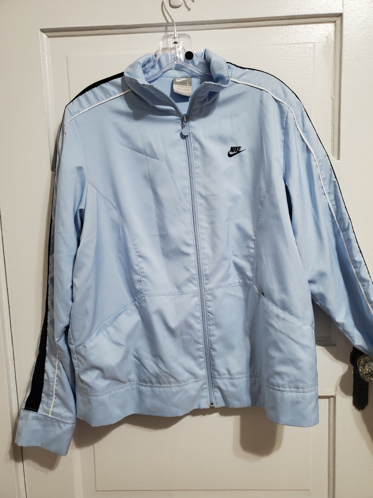 nike jacket light blue