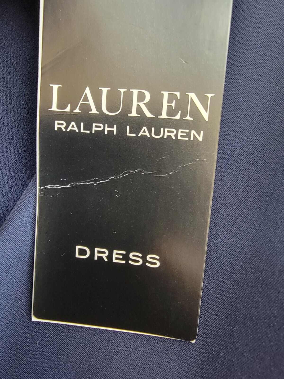 Lauren Ralph Lauren Georgette Halter Cocktail Dress Women's 2 Navy Sleeveless - Picture 14 of 15