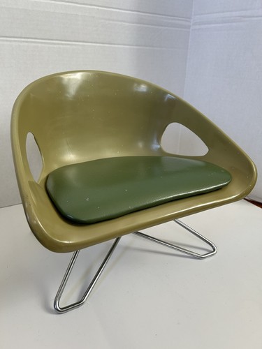 VTG MCM Mid Century Costco Childs Eames Style Avocado Adjust