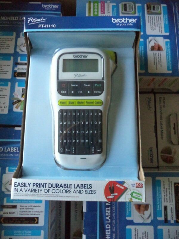 BROTHER LABEL MAKER PT-H110 HANDHELD 1/2" 12MM🔥BRAND NEW IN BOX🔥Free SHIPPING
