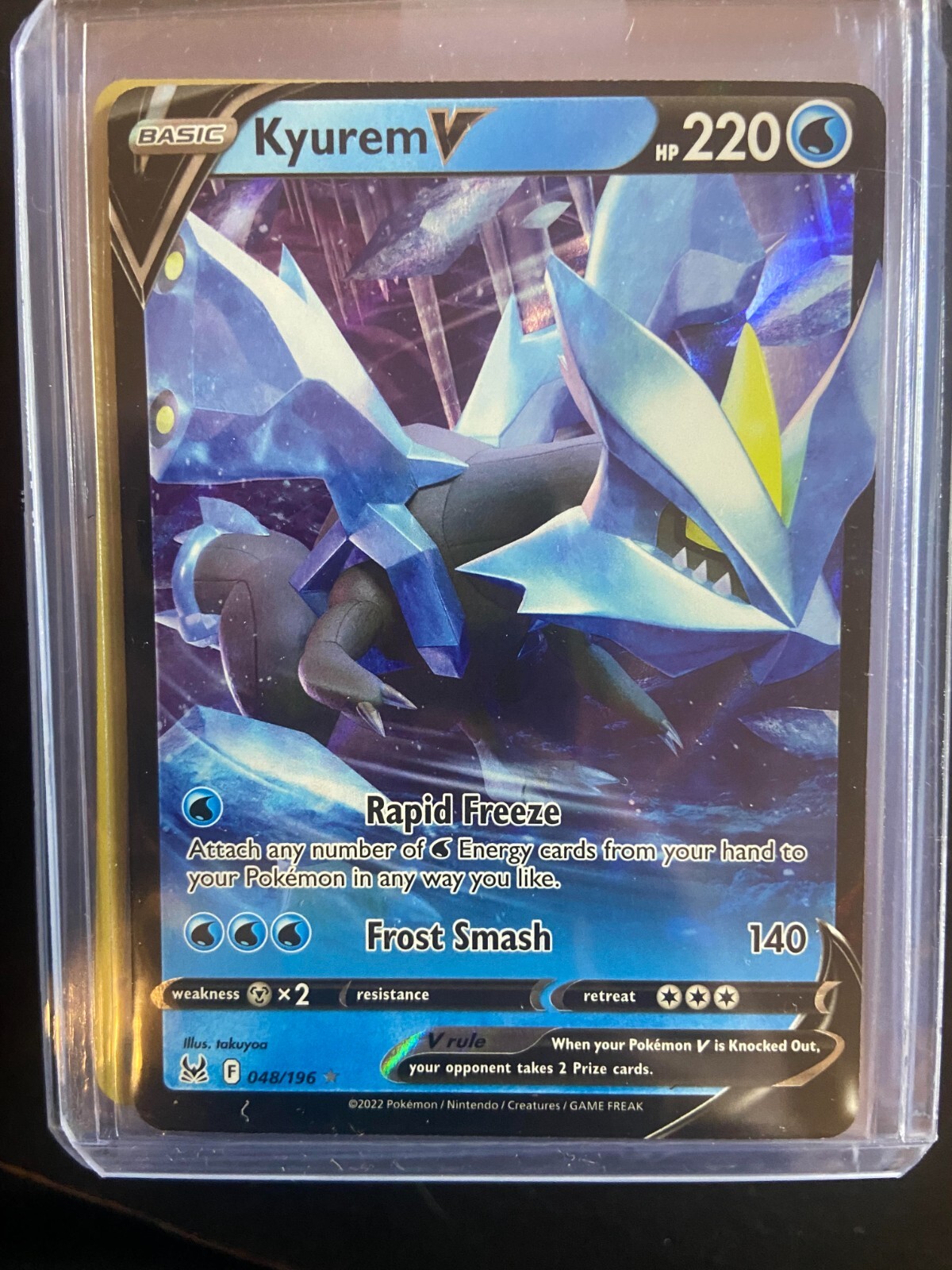 【新品、本物、当店在庫だから安心】 Kyurem V - 048/196 Ultra Rare Lost Origin NM Pokemon TCG J2 ピアス