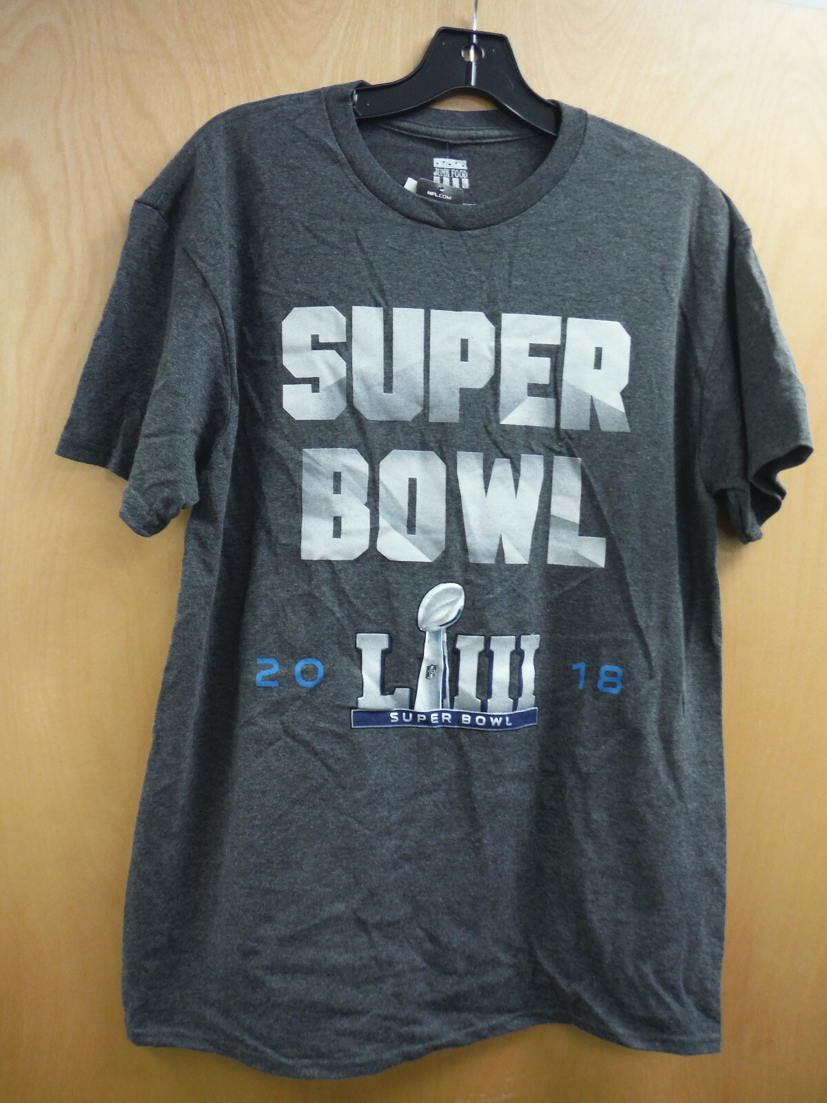New Super Bowl LIII 2018 Tee T Shirt Size Medium GRAY by
