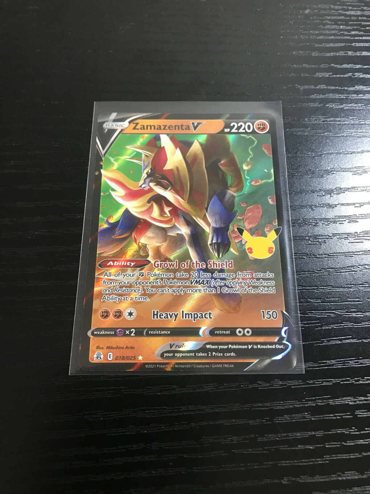 Pokemon 25th Anniversary | Celebrations | 018/025 Zamazenta Pokemon 25th Anniversary | Celebrations | 018/025 Zamazenta