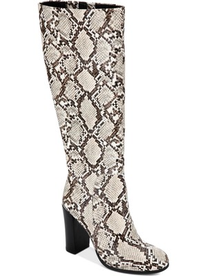 

KENNETH COLE NEW YORK Женские белые ботинки с принтом змеиной кожи Justin Block Heel Boots, Белый, KL05629EE