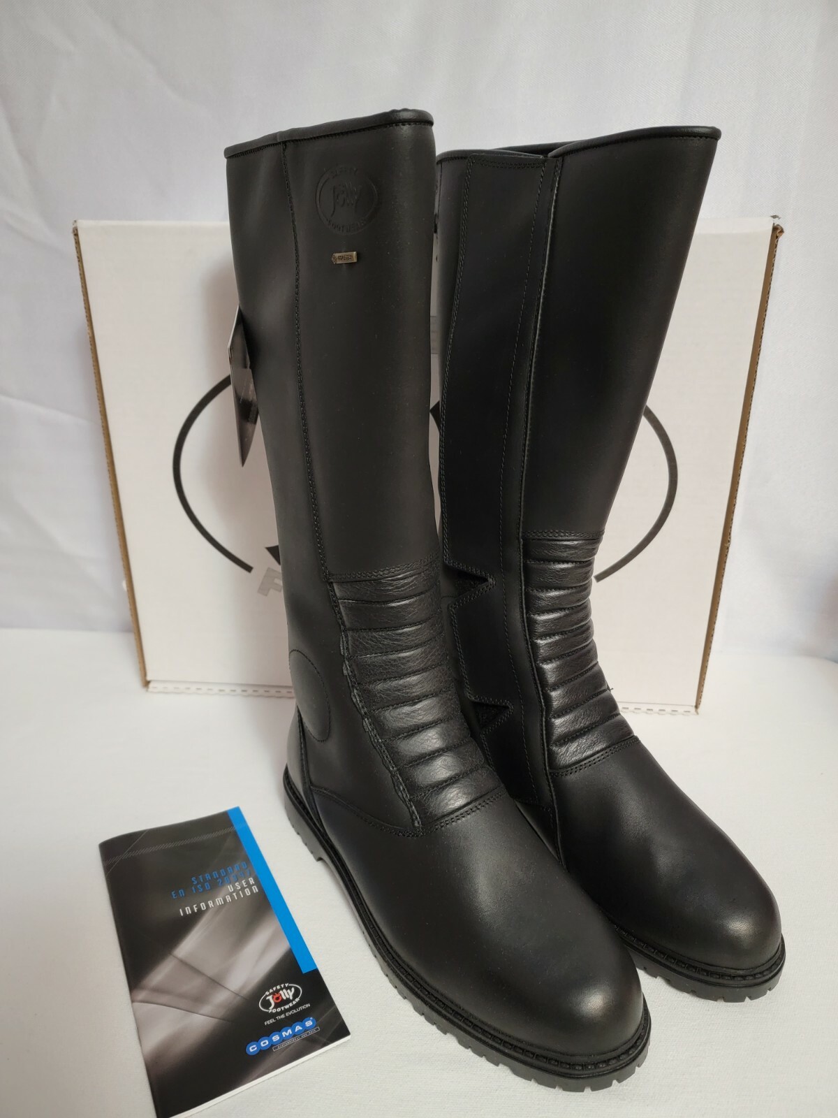 Mens 10.5 Black Motorcycle Jolly Footwear Oil
