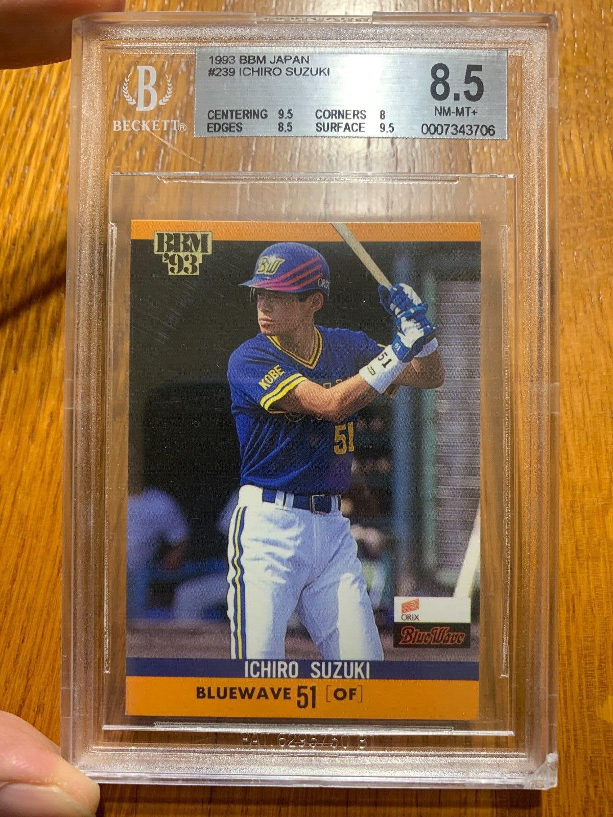 1993 BBM #239 イチロー 鈴木一朗 RC BGS 9 MINT 0 BBM 鈴木一朗 鈴木一朗(