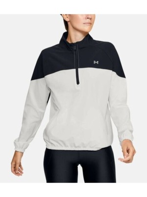 

UNDER ARMOUR Женская Белая Водоотталкивающая Куртка С Половиной Молнией Стенд Воротник, Белый, 1351793