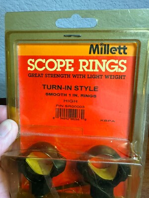 MILLETT Smooth 1'' SCOPE RINGS SR00003