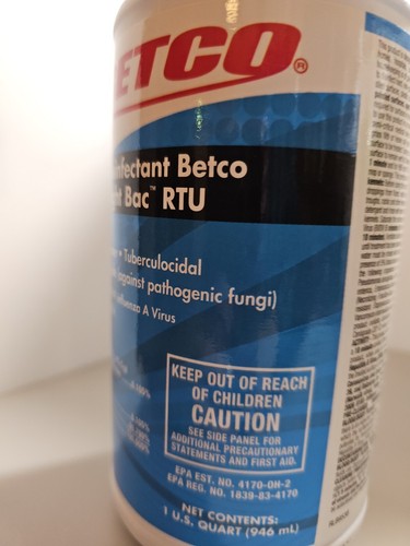 BETCO Disinfectant Fight Bac RTU Tuberculocidal Virucide 32 fl oz (311)