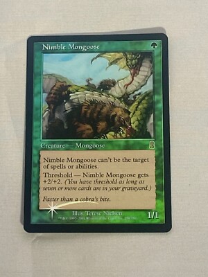 MTG FOIL Nimble Mongoose Odyssey Magic the Gathering