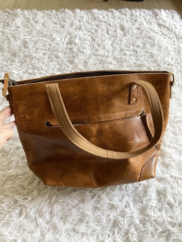 Vintage Montana Hudson Eva Leather Zip Tote Bag eBay
