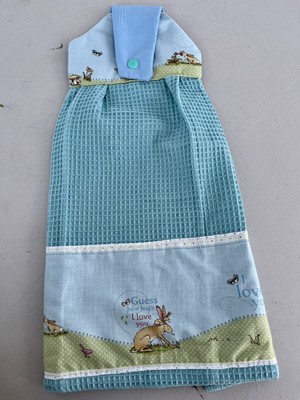 Handmade Guess How Much I Love You Tea Towel w/Attachable Loop for Kitchen/Bath