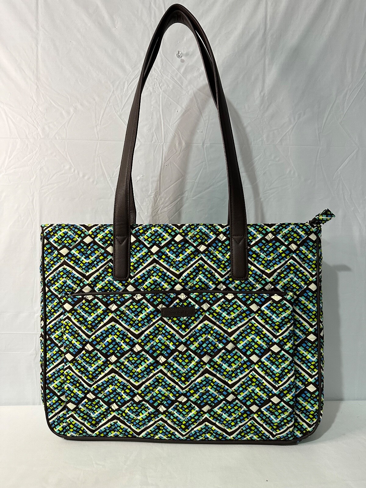 NWT Vera Bradley Iconic Commuter Tote w Laptop Sleeve in Rainforest Retail 98 eBay