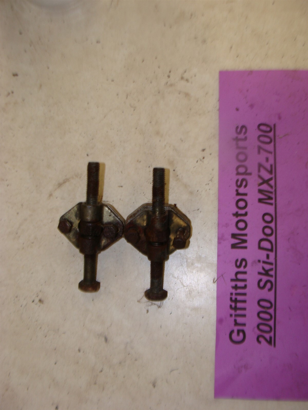 2000 SKI DOO MXZ 700 ZX chassis rear track adjust tension bolts