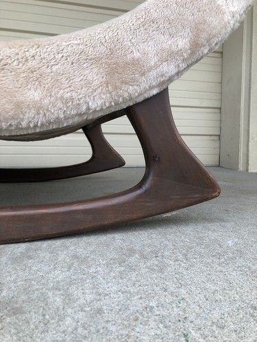 Vintage Adrian Pearsall Rocking Chaise Lounge Chair Mid Century Modern