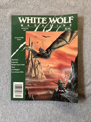 White Wolf Magazine 27 June 1991 RPG Torg & Justifiers adventures, Ars Magica