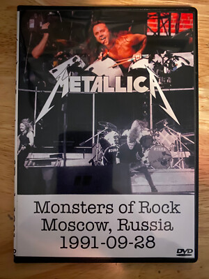 Metallica - Live in Russia 1991 DVD Lars Ulrich James Hetfield Kirk Hammett