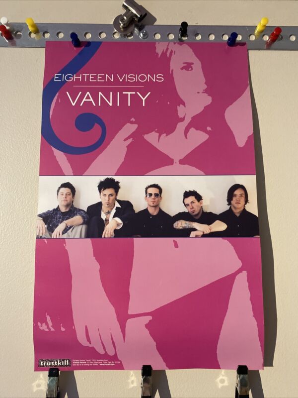 Eighteen Visions Original PROMO poster Vanity 11x17 Trustkill Records