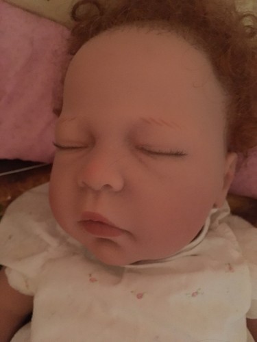 LEE MIDDLETON VINYL BREATH OF LIFE BABY KAITLYN DOLL ROOTED RED HAIR LIFE LIKE