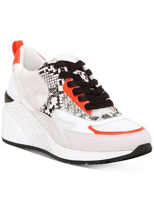

INC Womens White Snake Hadya Спортивные кроссовки на танкетке с круглым носком, Белый, 10009152500
