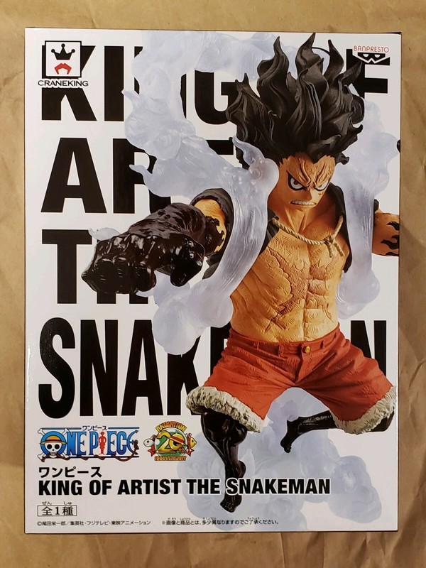 Banpresto One Piece King Of Artist Anime Figure Monkey D Luffy Snakeman Bp Japanese Anime One Piece