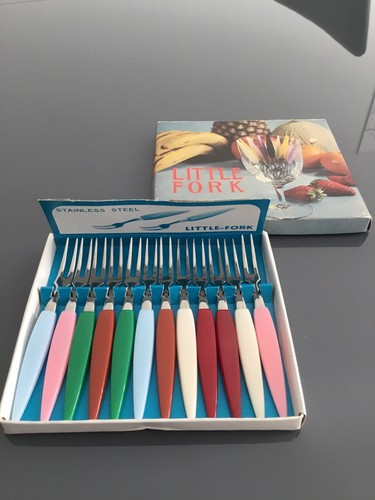 Little Fork / Cocktailgabeln / Partygabeln / 60er-70er Jahre