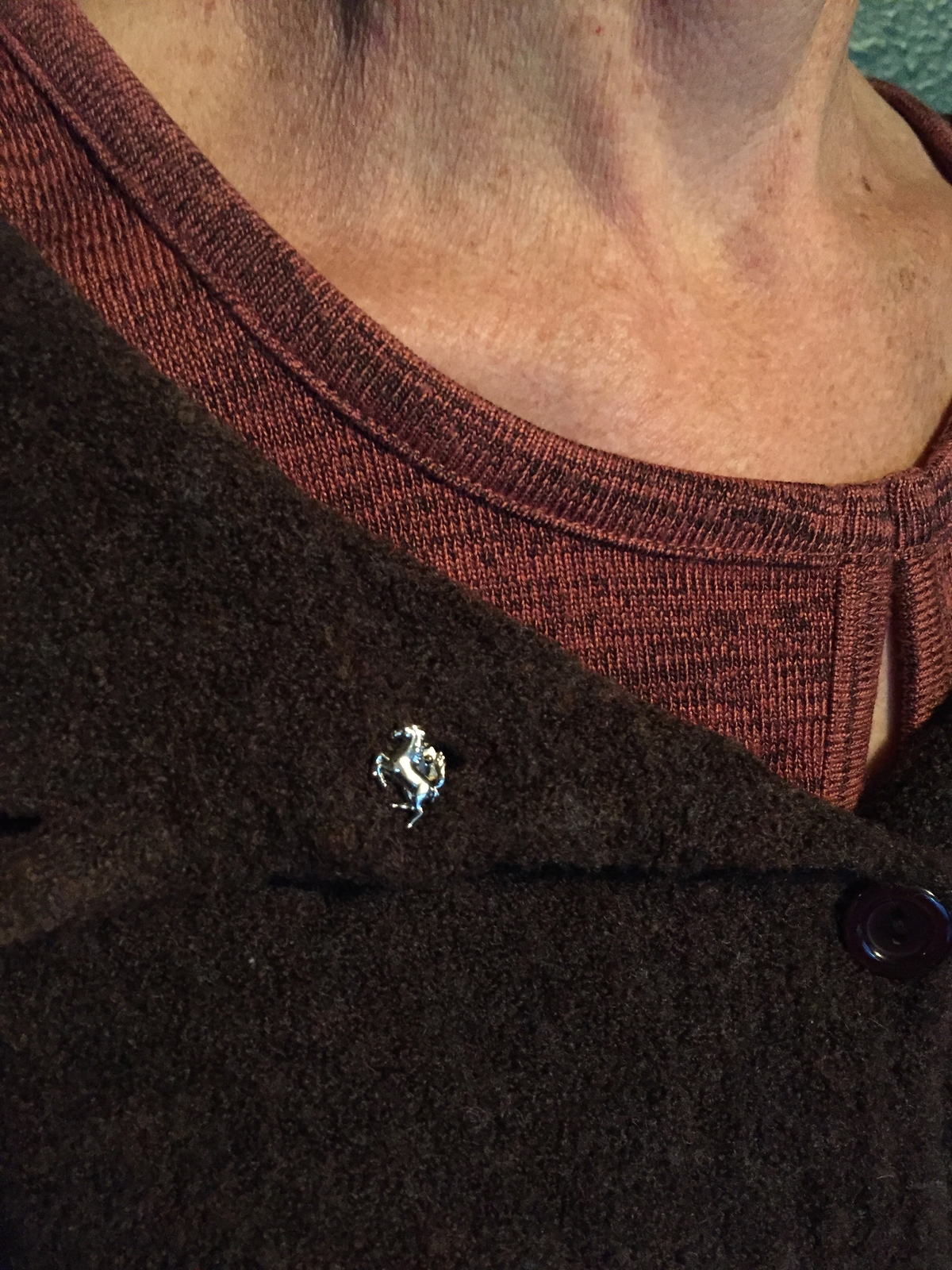 Ferrari Lapel Pin Hat Pin Prancing Horse Cavallino Rampante Tie Tack P1225