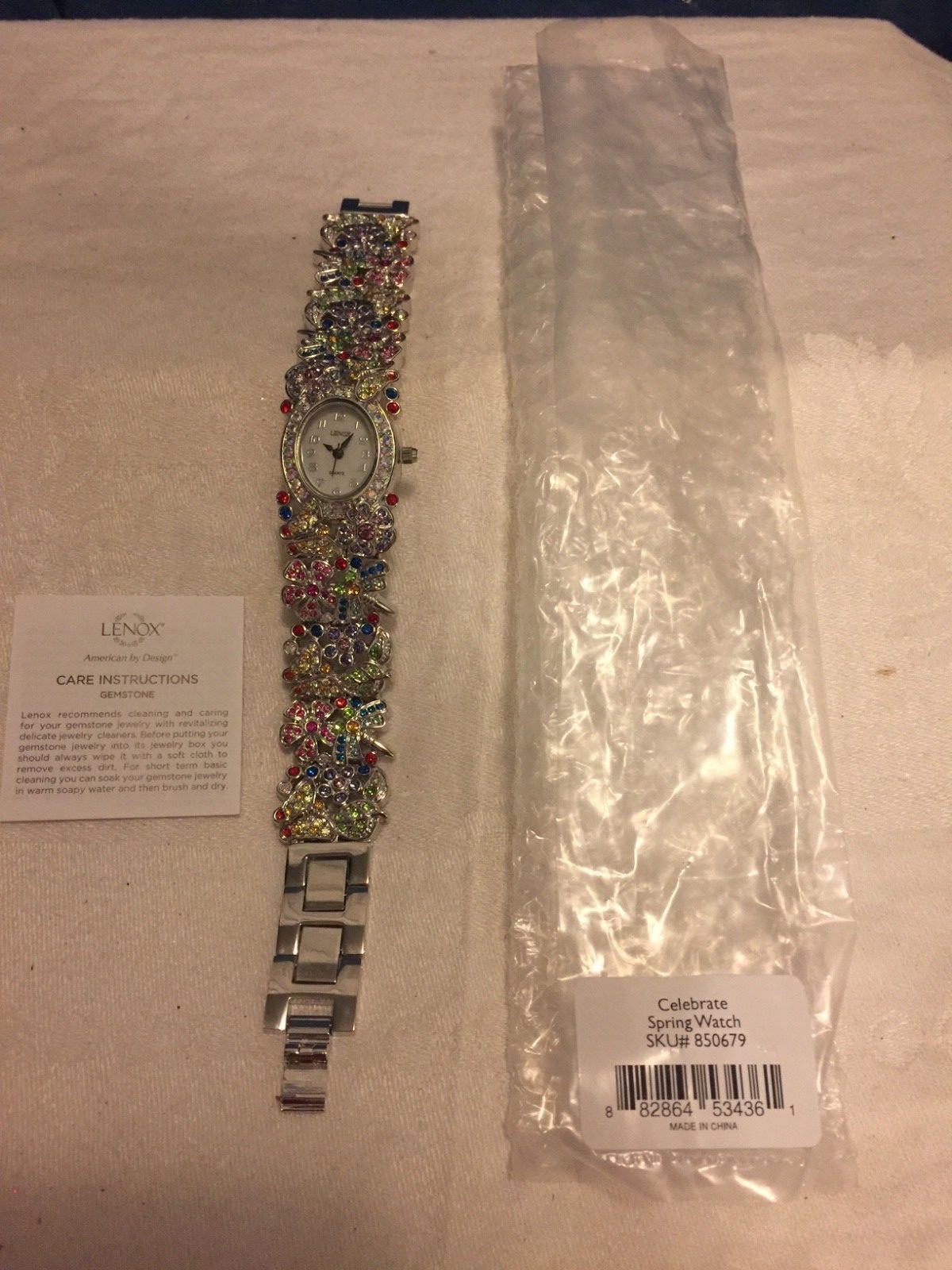 Pre-owned Lenox Authentic  "butterfly & Flower Watch" $500