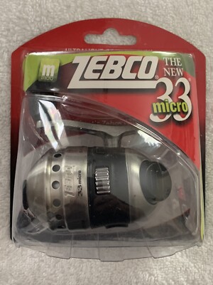 ZEBCO 33 MICRO 4.3:1 SPINCAST CLAM PACK NIP REEL ULTRA LIGHT NEW