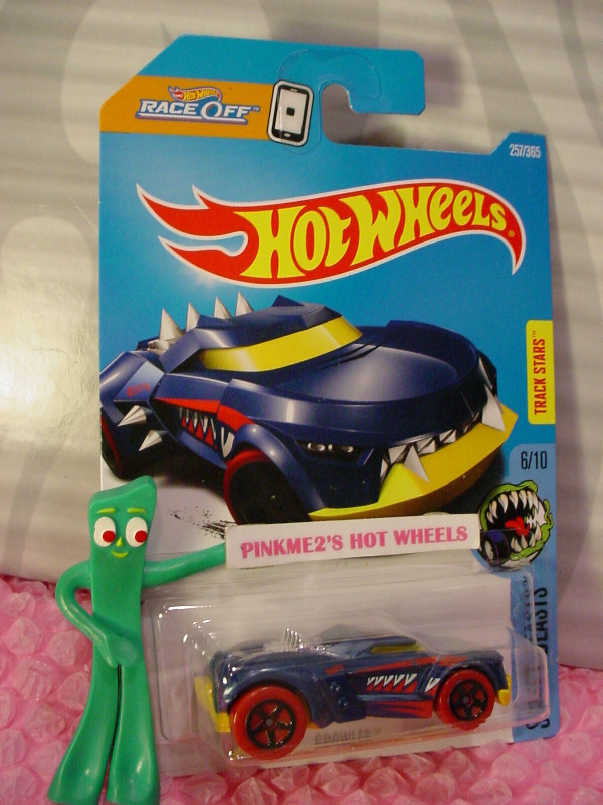 2017 i Hot Wheels GROWLER #257✰blue/yellow;5sp red✰STREET