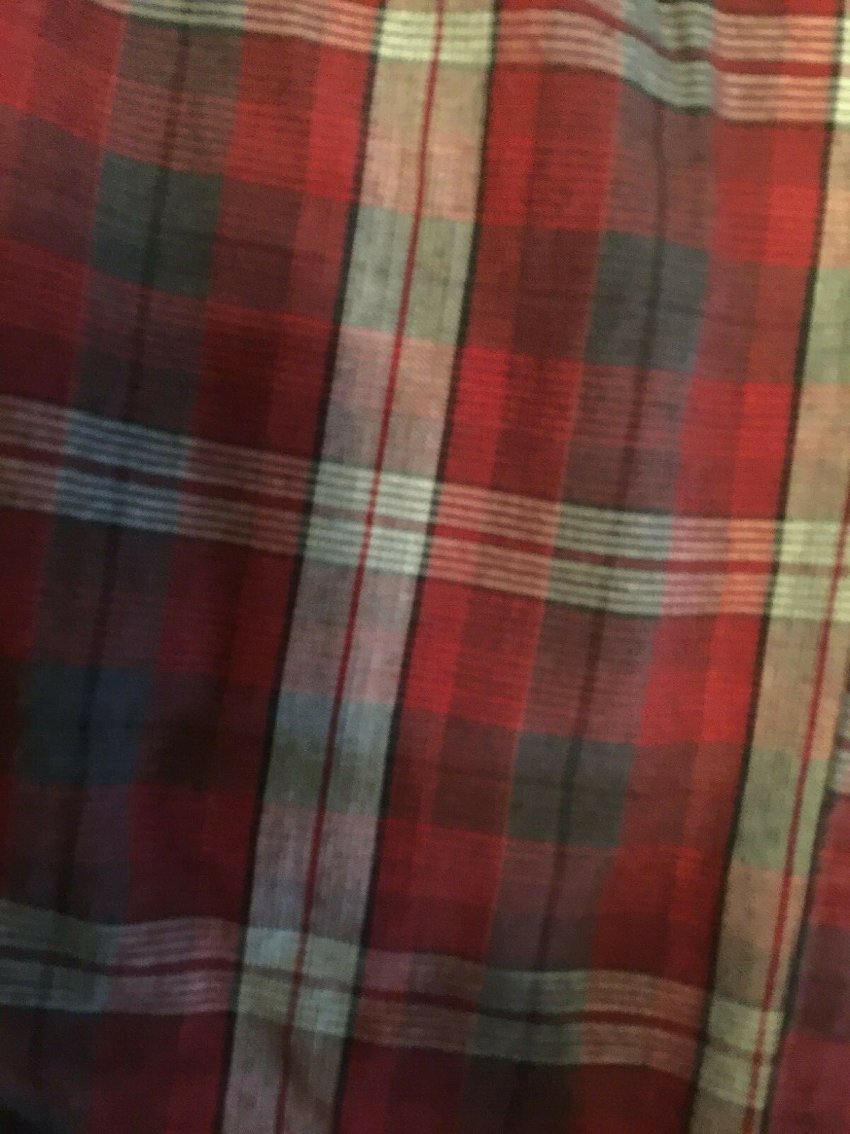 Mens Apt. 9 Pajama Lounge Pants Red Plaid size S Small