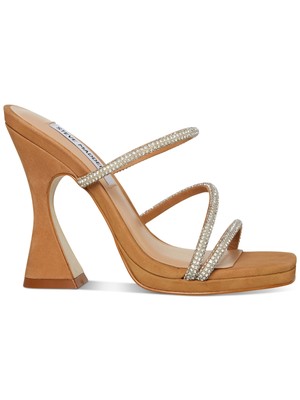 

STEVE MADDEN Женские бежевые босоножки без шнуровки на каблуке Libbie на платформе 1/2 дюйма, 10 м, Бежевый, LIBB03S1