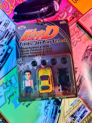 Initial D SEGA 2003 Tinibiz-Joy Play Set Keisuke Takahashi FD3S Mazda RX7 - USA