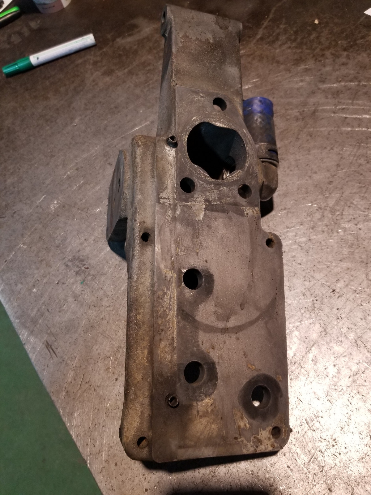 03-07 Dodge Ram Cummins 5.9L Engine 3974354 Ac compressor bracket 3974355 - Picture 7 of 7