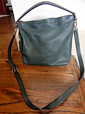Large KATE SPADE Orchard Street Natalya Spruce Green Leather