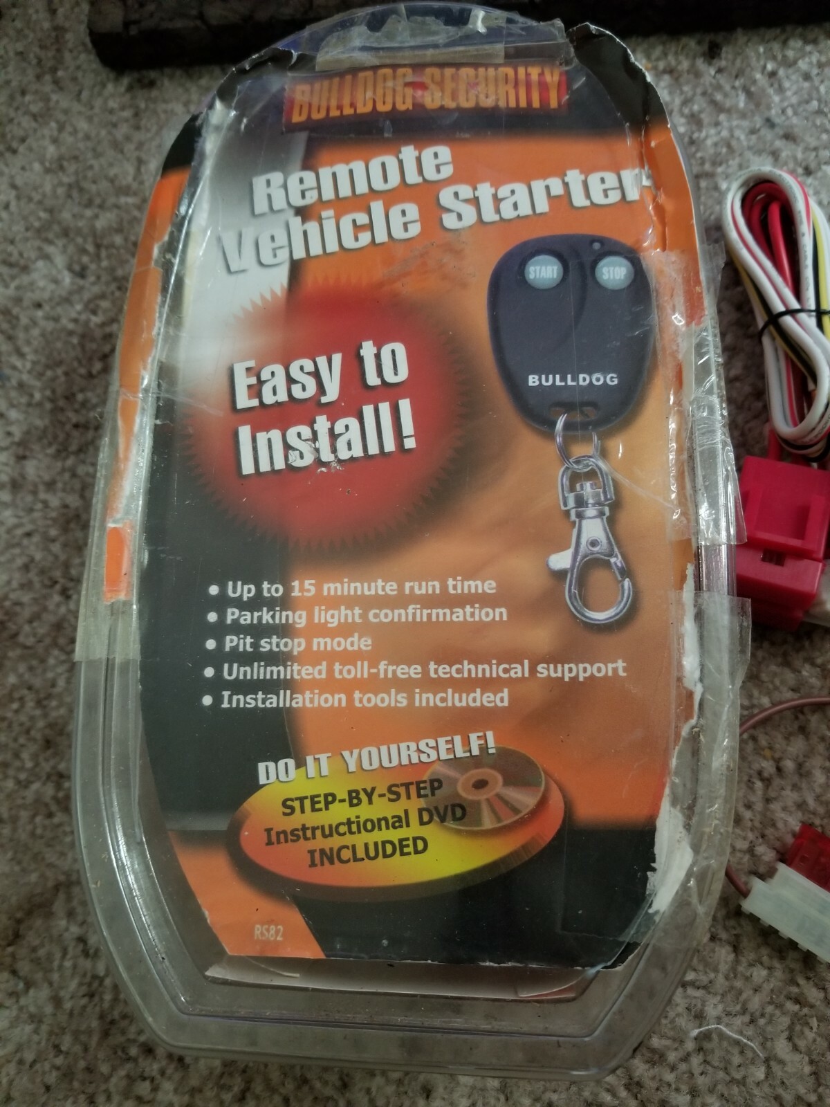 Bulldog Security Remote Starter (Only Missing DVD, Elec. Tape & Razor Blade)