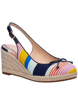 

KATE SPADE NEW YORK Женские темно-синие эспадрильи Panama Nights Wedge Slingback, Navy, K3358