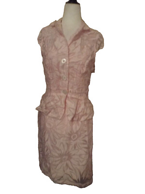 Connected Apparel Pink Dress with Jacket Size 8