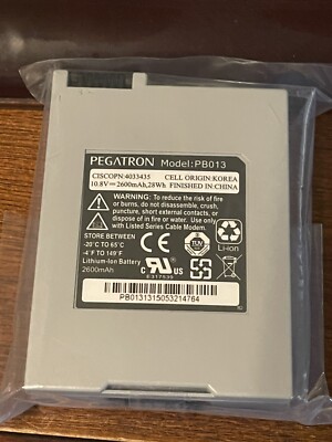 NEW PEGATRON PB013 modem Lithium Ion Battery for Cisco DPQ3212 10.8V