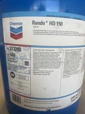 Rando HD 150.  Harben / US Jetting Pump Oil (2 Gallons)