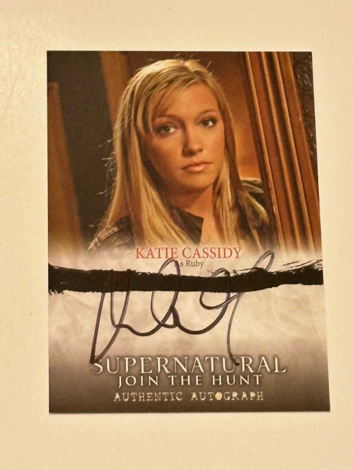 Supernatural Seasons 1-3 Katie Cassidy as Ruby Autograph