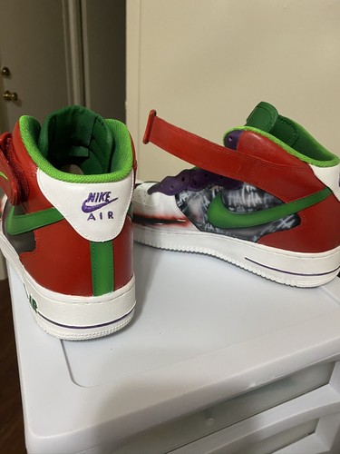 Pre-owned Air Force Custom  1 Mid Joker Style Men's Sizing In White