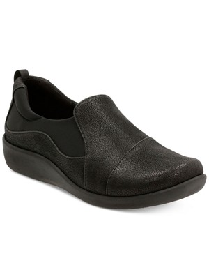 

Женские туфли без шнуровки на танкетке CLARKS черного цвета на платформе 1/2 дюйма Sillian Paz, 7,5 м, Черный, 26120931