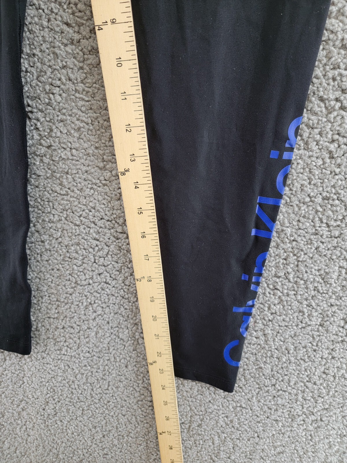 Calvin Klein High-Rise 7/8 Leggings Women's S Black/Blue Elastic Waist Pull On - Picture 7 of 16
