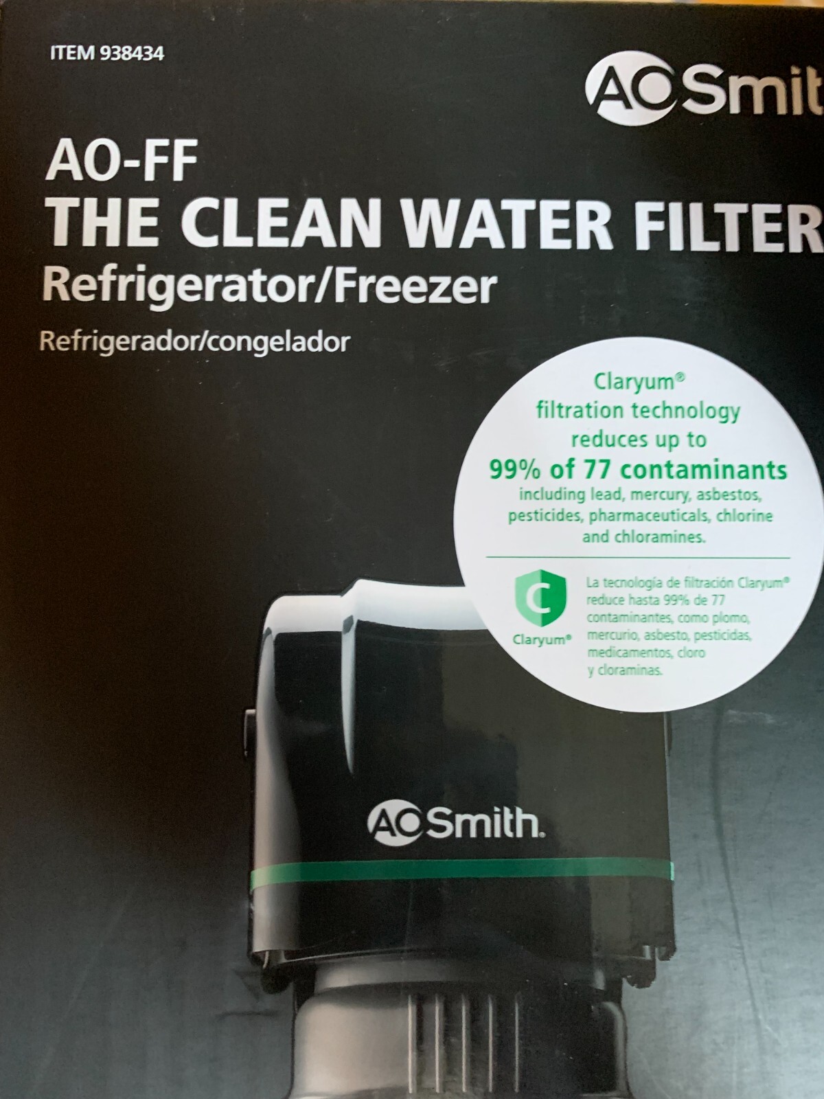 AOSmith AO-FF ADVANCED water Filter For Refrigerator or