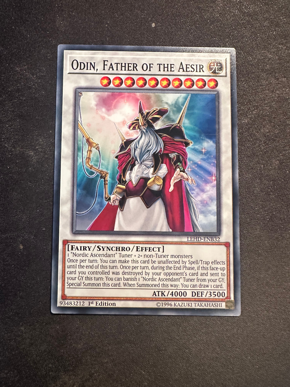 遊戯王　odin father of the aesir Odin, Father of the Aesir - LEHD-ENB32 - Yu-Gi-Oh Card N/M