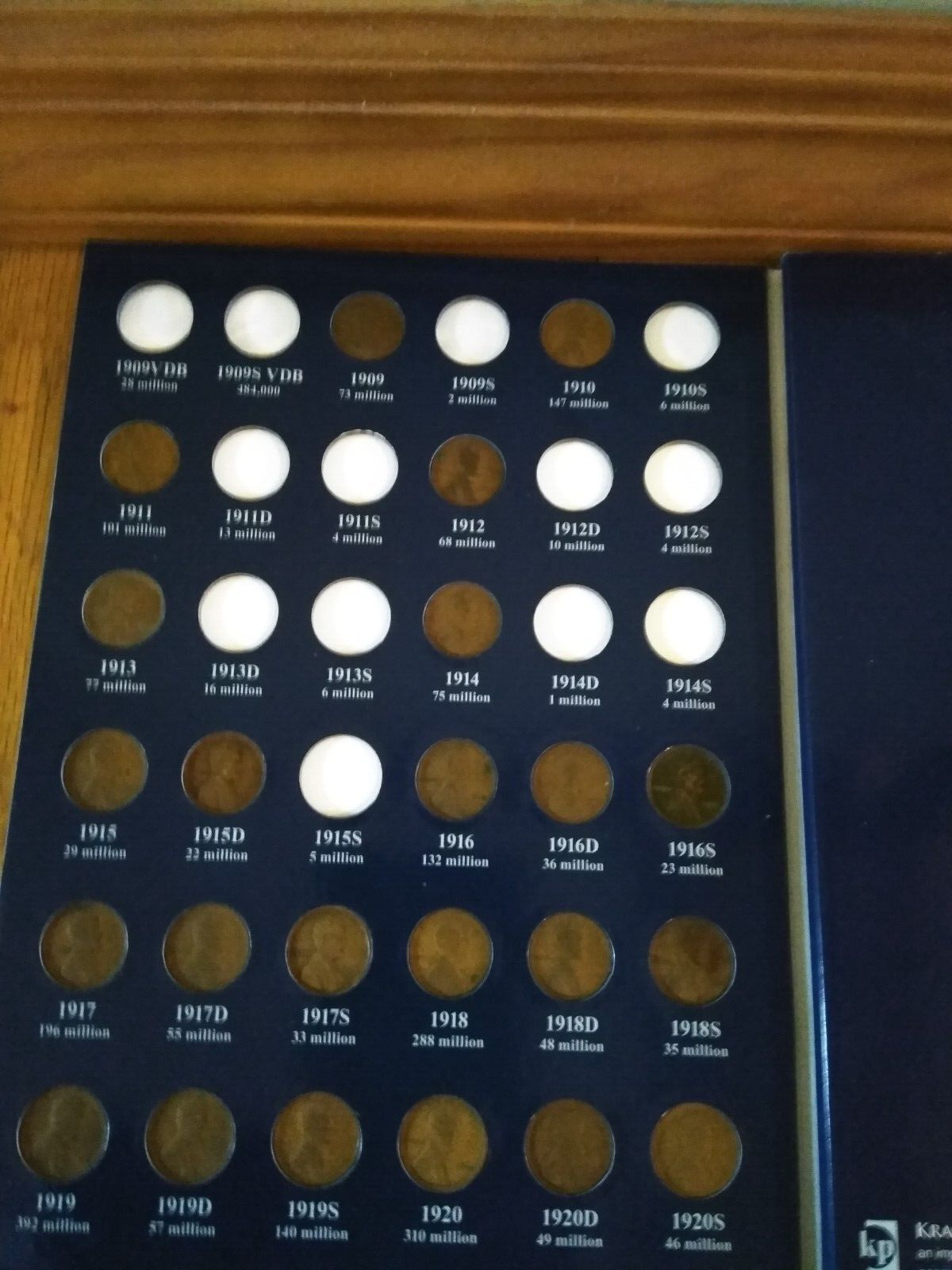 1909-2024-PDS LINCOLN WHEAT, MEMORIAL& SHIELD CENTS -SET IN 3 FOLDERS