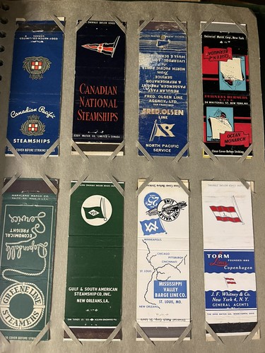 Lot of 50 Vintage Matchbook Covers Oil Boats Restaurant Banks Hotels Bars Random